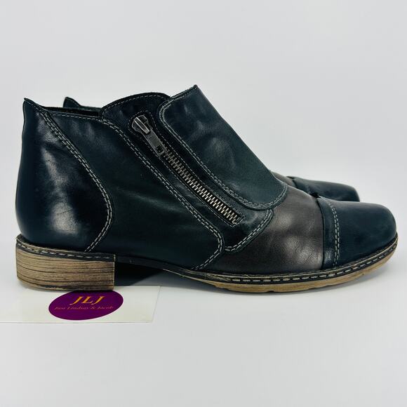 Remonte Women's Chandra Patchwork Zip Ankle Boots D4377 Size 40 EU/ 8.5-9 US - Picture 1 of 12